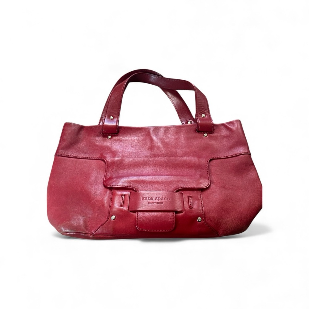 Kate Spade Genuine Leather Cherry Red Shoulder Bag